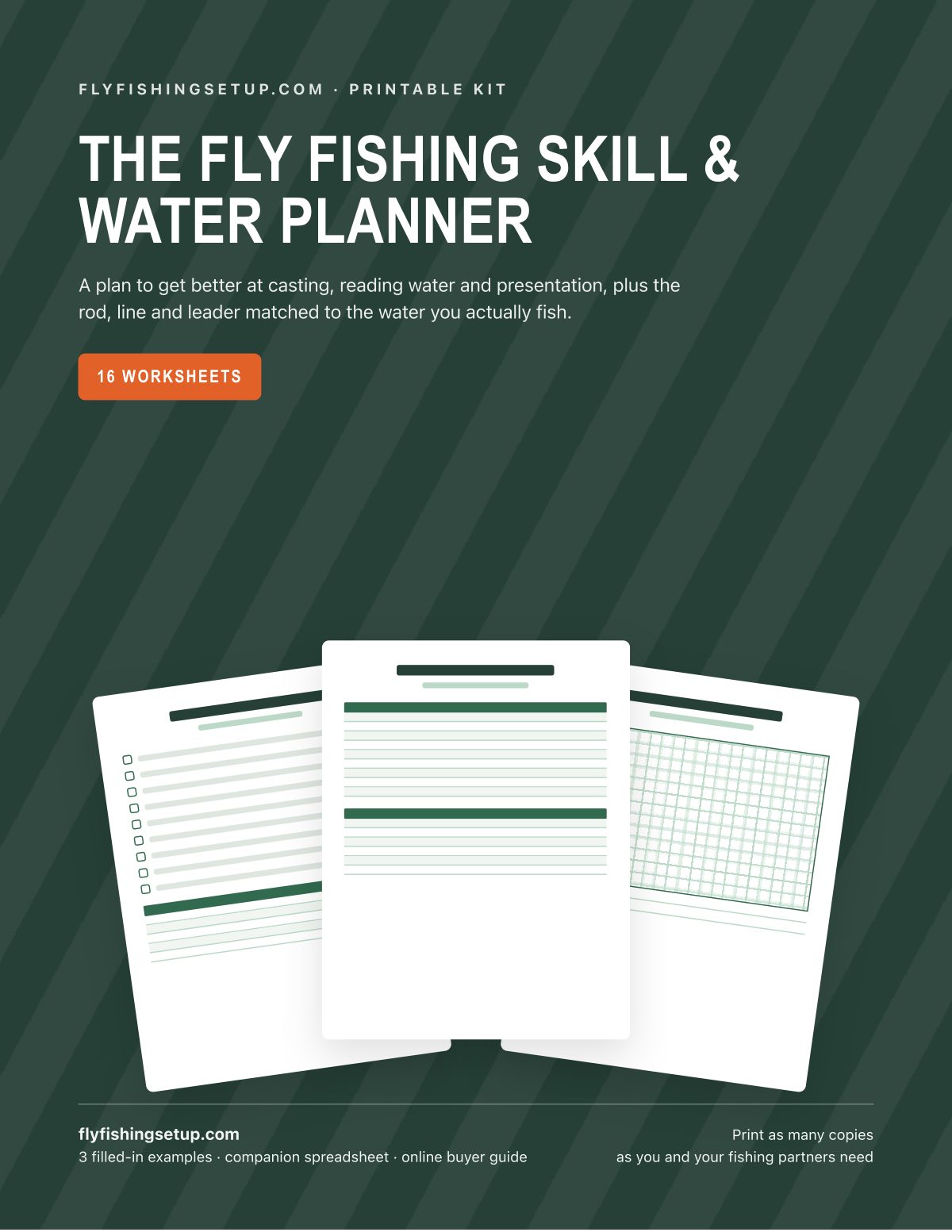 The Fly Fishing Skill & Water Planner cover